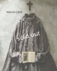 HALLELUJAH／1890's Bourgeron　1890年代　羊飼いシャツワンピース・Gray