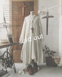 HALLELUJAH／Robe de fame de chambre　小間使いローブ・wool ivory