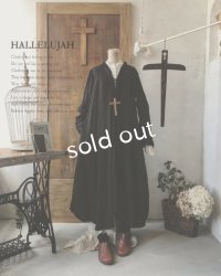 HALLELUJAH／Robe de fame de chambre　小間使いローブ・wool charcoal