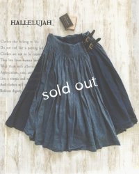 HALLELUJAH／Kilt Stripe キルトスカート・indigo navy