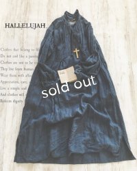 HALLELUJAH／1890's Bourgeron　1890年代　羊飼いシャツワンピース・navy stripe