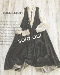 HALLELUJAH／Robe de femme de chambre no.4 小間使いローブ・墨染dark　charcoal