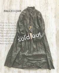 HALLELUJAH／1890's Bourgeron　1890年代　羊飼いシャツワンピース・墨染charcoal