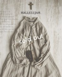 HALLELUJAH／1890's Bourgeron　1890年代　羊飼いシャツワンピース・flax