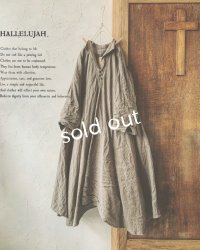 HALLELUJAH／Robe de femme de chambre 小間使いローブ衿付・[新色]brown