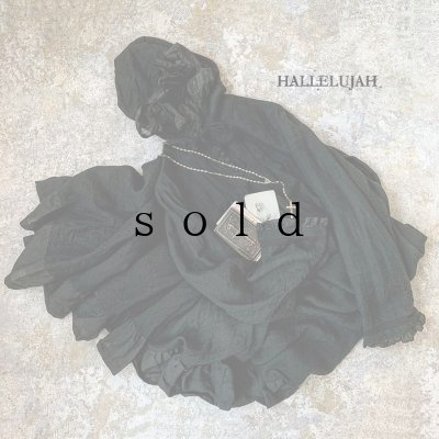 画像1: HALLELUJAH/Robe Medievale a Capuche 中世のフードローブ・black