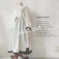 当店限定 HALLELUJAH／羊飼いのノマドドレス・Off White×Black