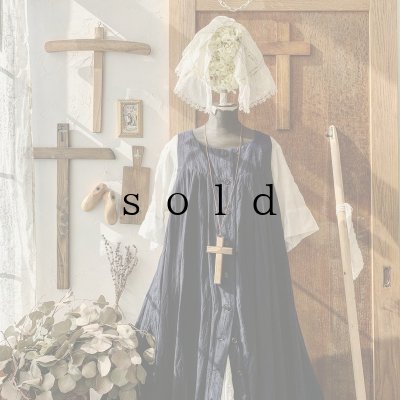 画像2: HALLELUJAH／Robe Agriculteur Russe ロシアンファーマーローブ・navy