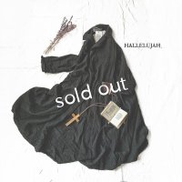 HALLELUJAH／Robe de Berger 1800s 襟付き羊飼いローブ1800年代・black