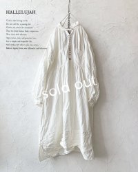 HALLELUJAH／1890's Bourgeron 羊飼いシャツワンピース・Off White（110cm丈）