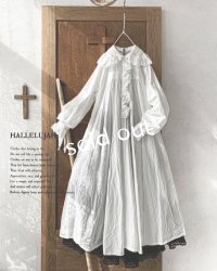 HALLELUJAH／Chemiscs de nuit 19c siecle 1800年代ナイトローブ・Off White