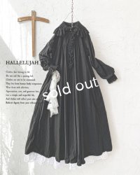 HALLELUJAH／Chemiscs de nuit 19c siecle 1800年代ナイトローブ・Black