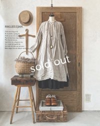 HALLELUJAH／1890's Bourgeron 羊飼いシャツワンピース・flax