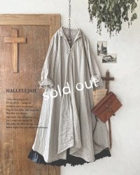 HALLELUJAH／Robe de femme de chambre 小間使いローブ衿付・flax