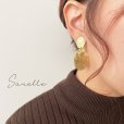 画像5: sorelle／真鍮の耳飾り・楕円 (5)