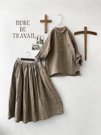 ROBE DE TRAVAIL／ファーマーズセットアップ・ブラウン