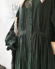 画像6: HALLELUJAH／Chemise a la Reine Robe 王女のローブワンピース・dark green