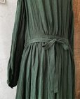 画像8: HALLELUJAH／Chemise a la Reine Robe 王女のローブワンピース・dark green