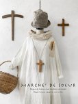 画像1: MARCHE' DE SOEUR／フードワンピース・オフ×ベージュ (1)