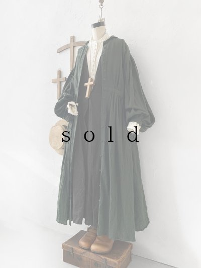 画像2: 【30%OFF SALE】HALLELUJAH／Chemise a la Reine Robe 王女のローブ・dark green