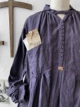 画像4: HALLELUJAH／1890's Bourgeron 羊飼いシャツワンピース・purple