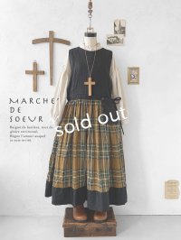 MARCHE' DE SOEUR／バッククロスワンピース・オータムチェック