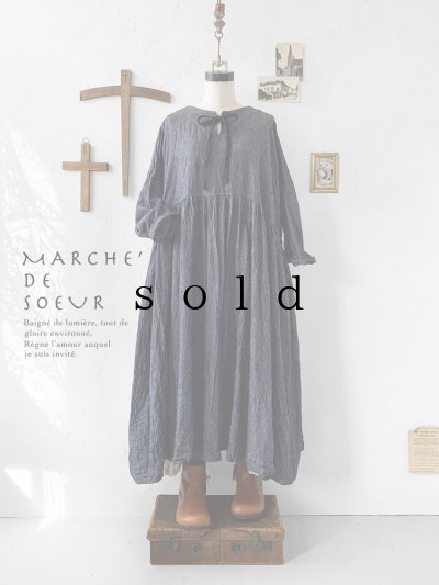 画像1: MARCHE' DE SOEUR／２wayギャザーワンピース・デニム