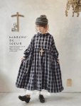 画像7: MARCHE' DE SOEUR／ラッフル襟のワンピース・ネイビーチェック