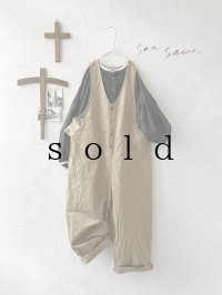 seasew.／オーバーオール・ベージュ