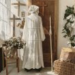 画像13: HALLELUJAH／Robe en dentelle 1940 レースローブ1940年代・off-white (13)