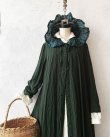 画像5: HALLELUJAH／Robe Medievale a Capuche フードドレス・dark green  (5)