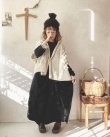 画像10: nepal hand knit/ニットポンチョ・アイボリー【フランスアンティーク・エパングル付】 (10)