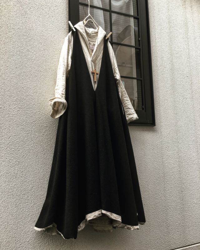 HALLELUJAH／Robe de femme de chambre no.4 小間使いローブ・墨染charcoal