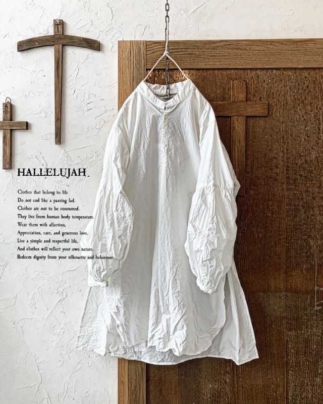 HALLELUJAH／Chemise Religieuse 修道女シャツ・Off White