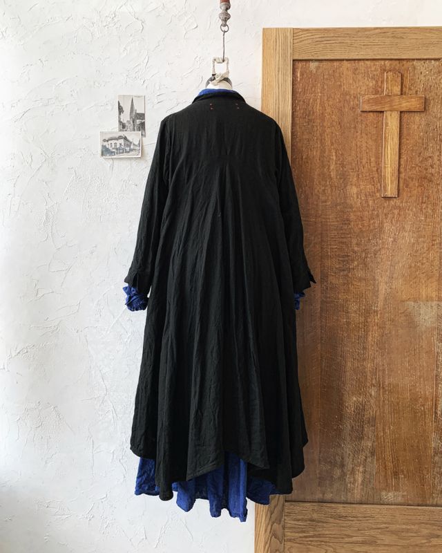 HALLELUJAH／Robe de femme de chambre 小間使いローブ衿付・black