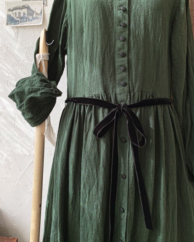 HALLELUJAH／Jeune paysanne 農民の少女服・dark green